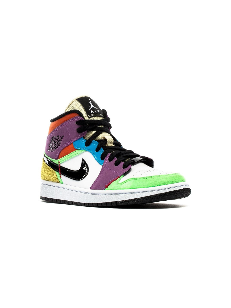 Картинка Кроссовки разноцветные Nike Air Jordan 1 Mid SE Multi-Color