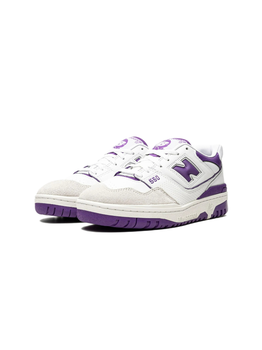 Картинка Кроссовки унисекс для тенниса New Balance 550 White Purple