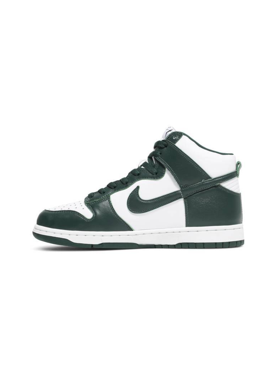 Картинка Кроссовки унисекс кожаные высокие Nike Dunk High Spartan Green