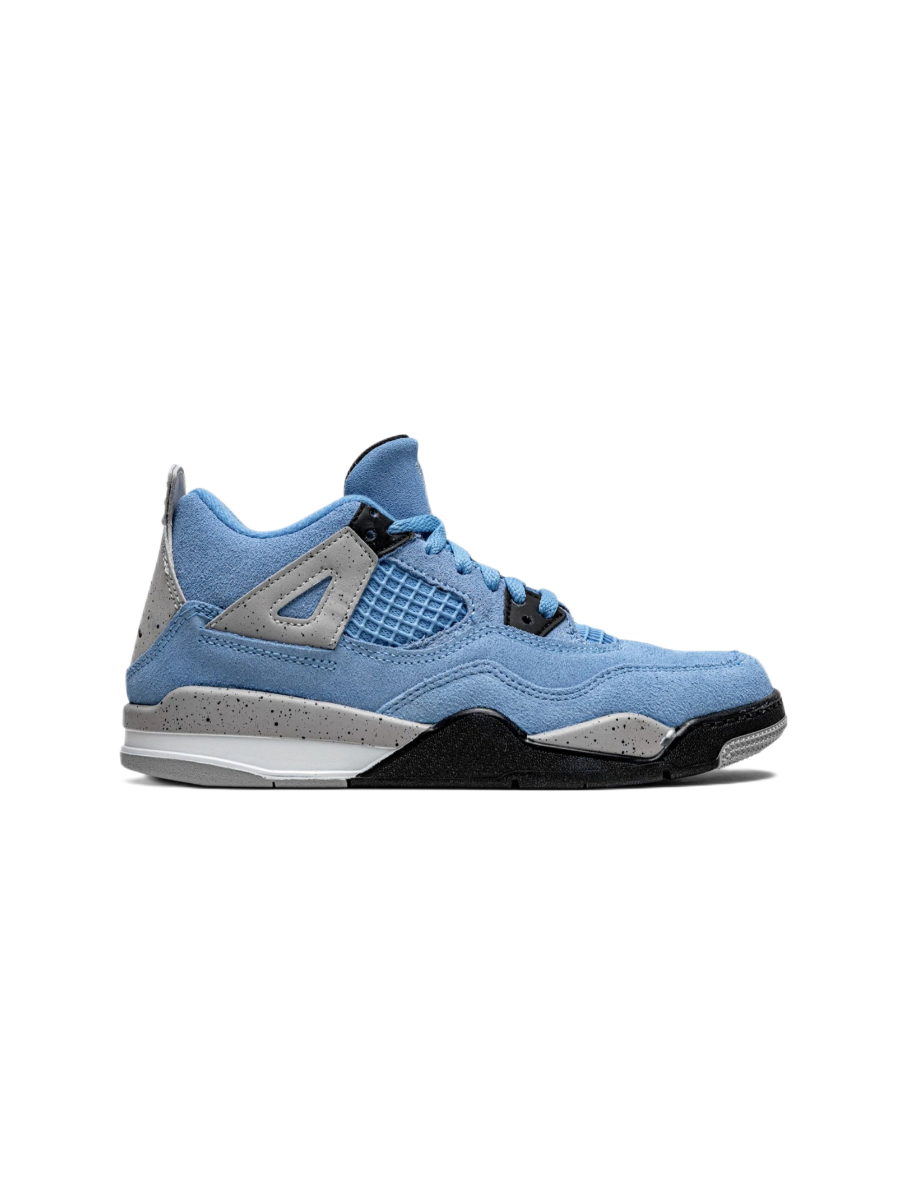 Картинка Кроссовки баскетбольные высокие Nike Air Jordan 4 Retro University Blue