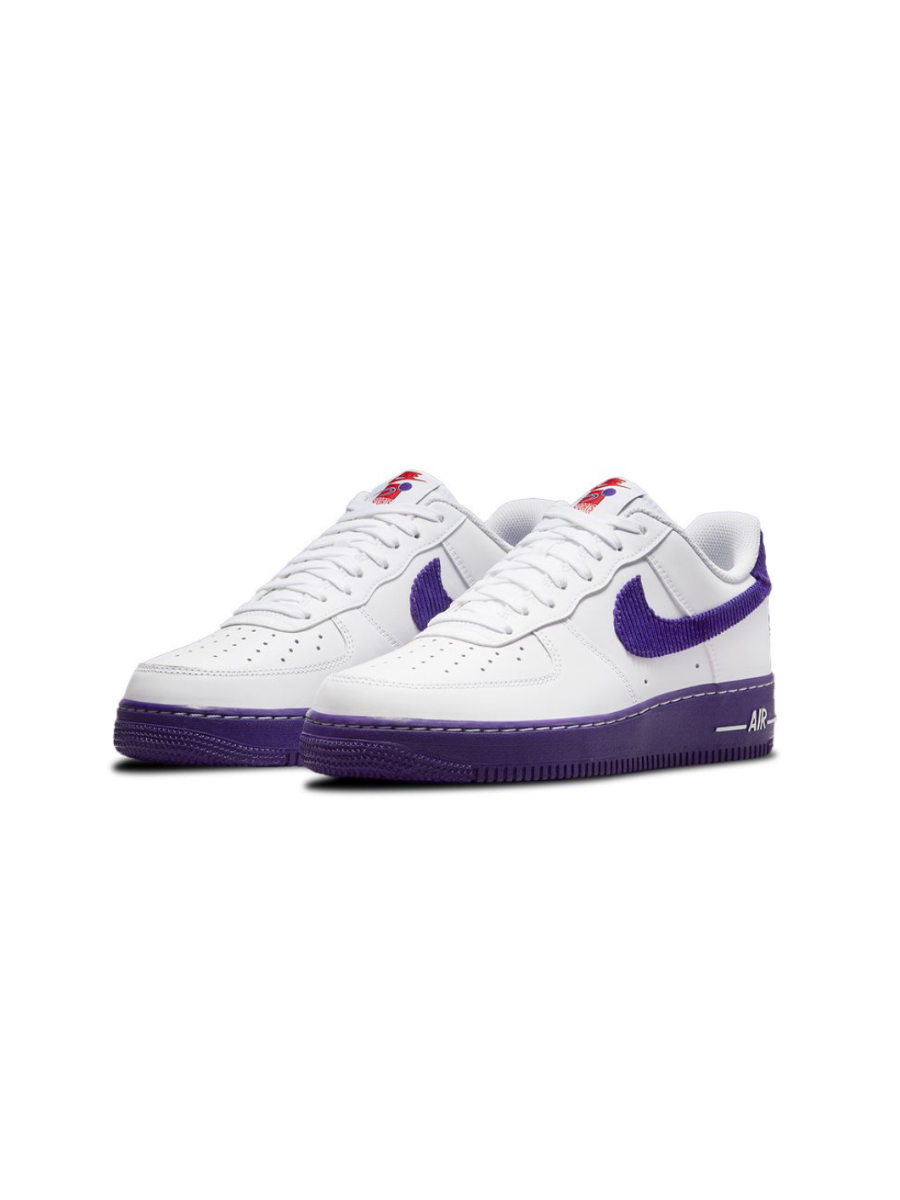 Картинка Кроссовки Nike Air Force 1 07 LV8 EMB White Court Purple