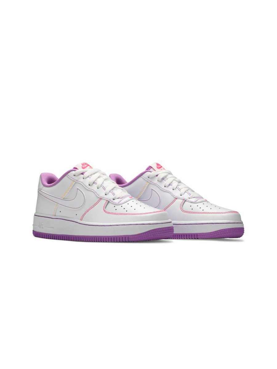 Картинка Кроссовки для подростков Nike Air Force 1 GS White Fuchsia Glow