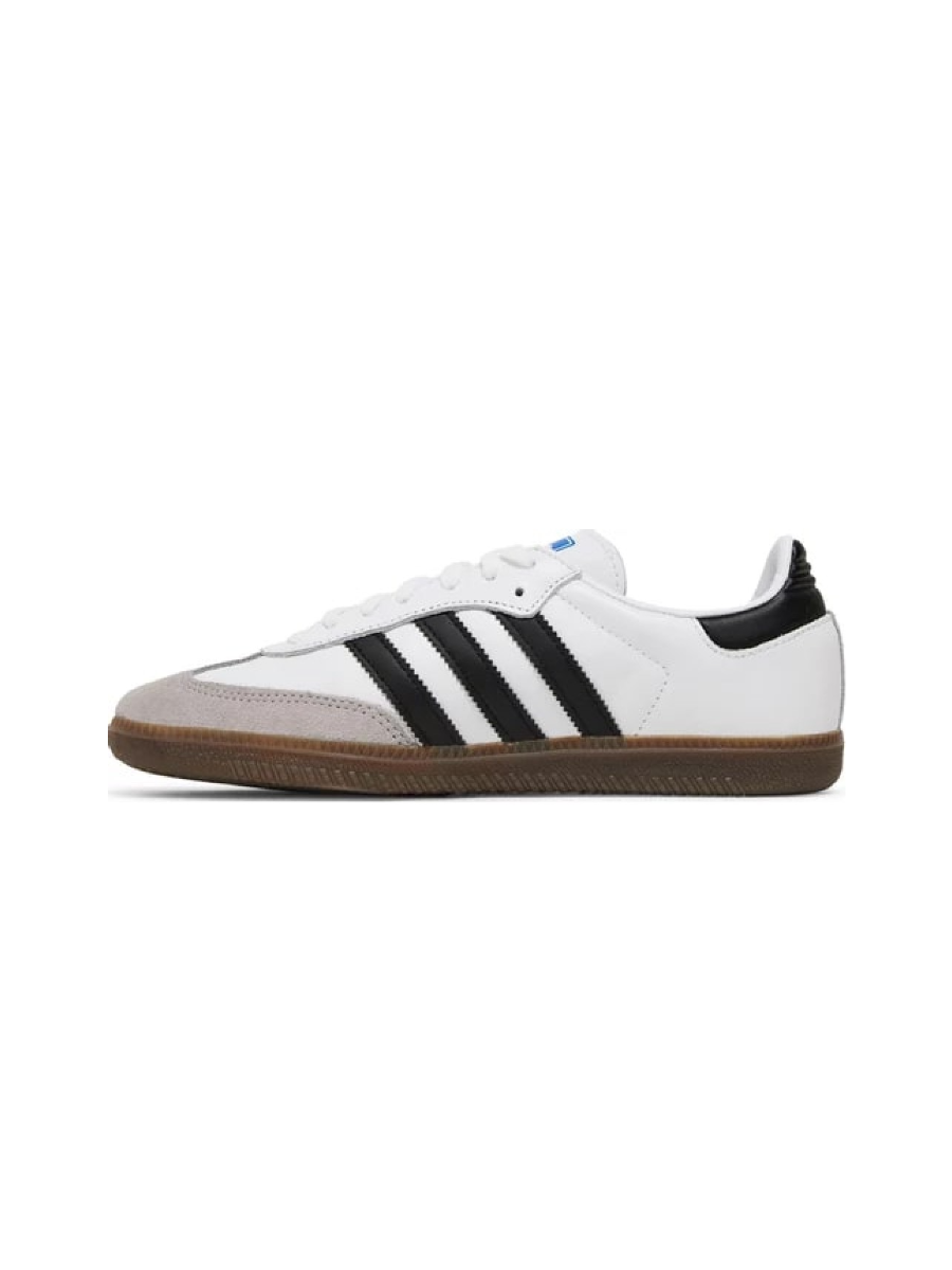 Картинка Кроссовки летние низкие для зала Adidas Samba OG White Black