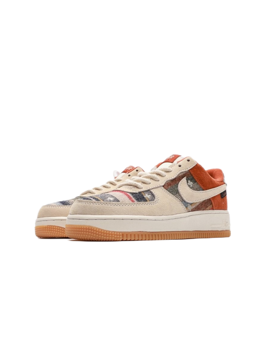 Картинка Кроссовки мужские Nike Air Force 1 Low Purse Brown Dark Blue