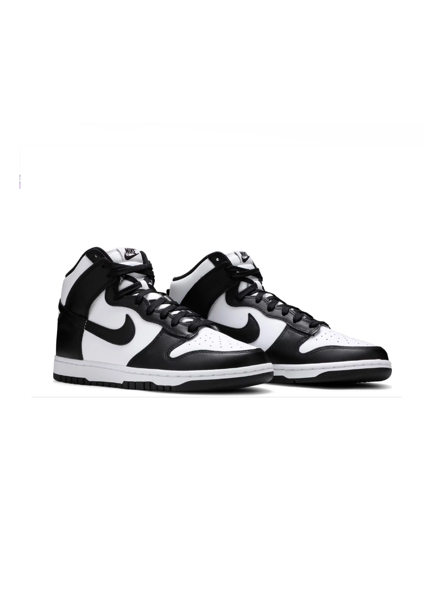 Картинка Кроссовки мужские кожаные высокие Nike Dunk High Panda