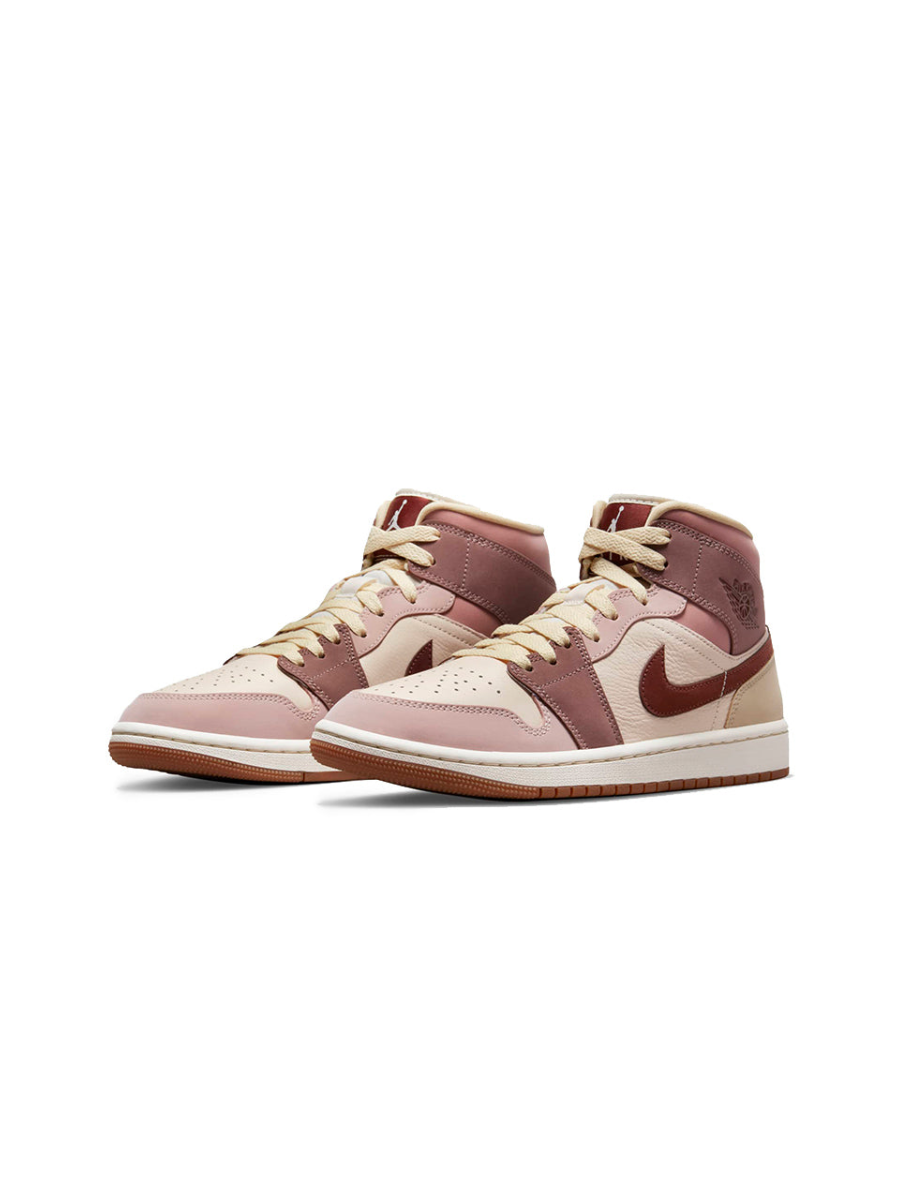 Картинка Кроссовки Nike Air Jordan 1 Mid SE Dark Pony Smoky Mauve