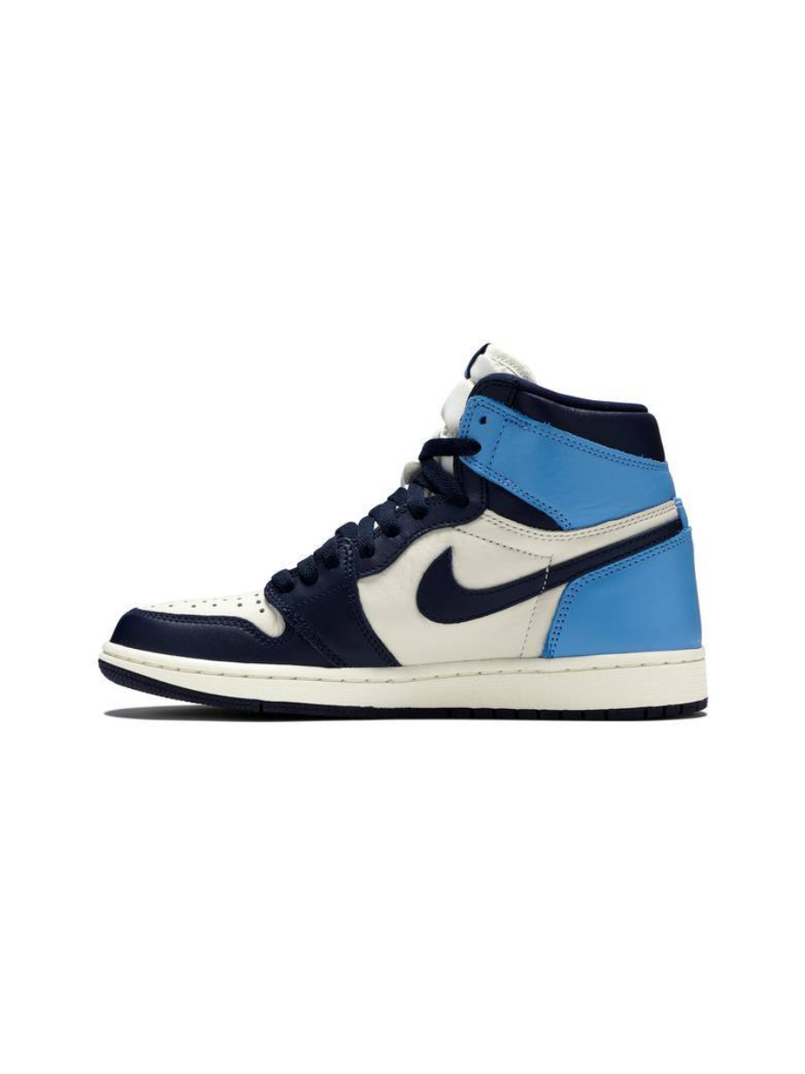 Картинка Кроссовки высокие Nike Air Jordan 1 Retro High Obsidian UNC