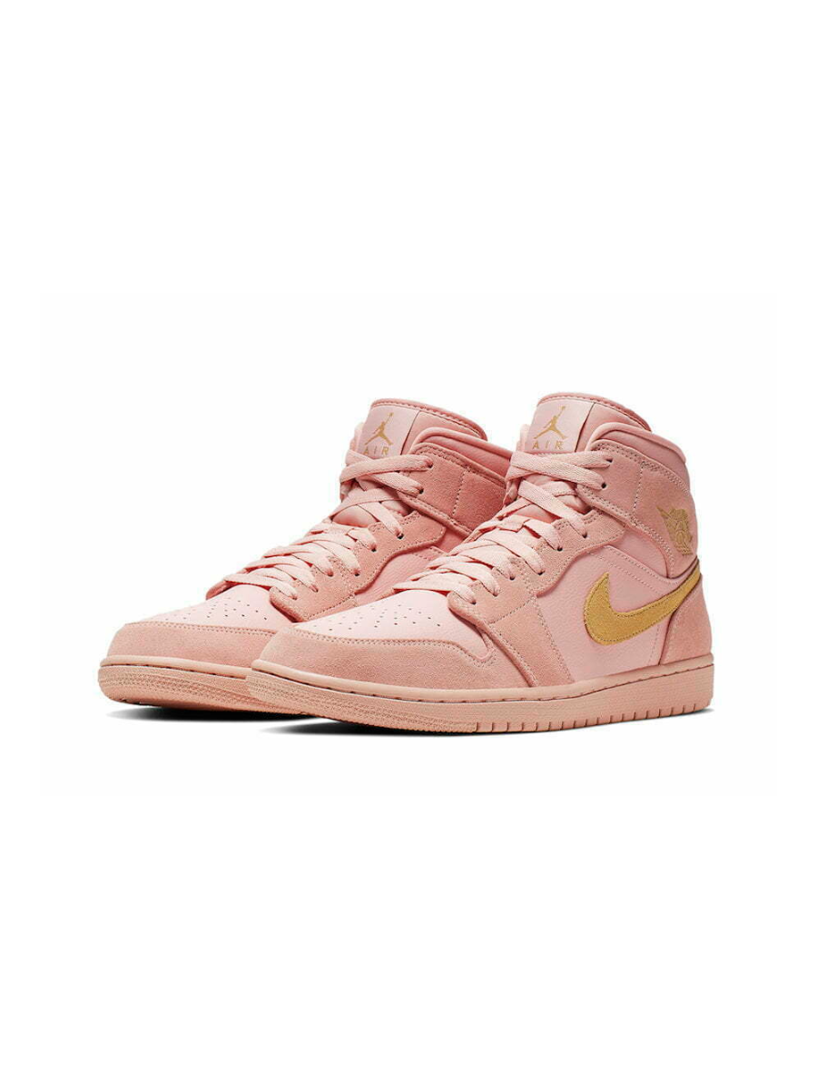 Картинка Кроссовки высокие для ходьбы Nike Air Jordan 1 High Coral Gold