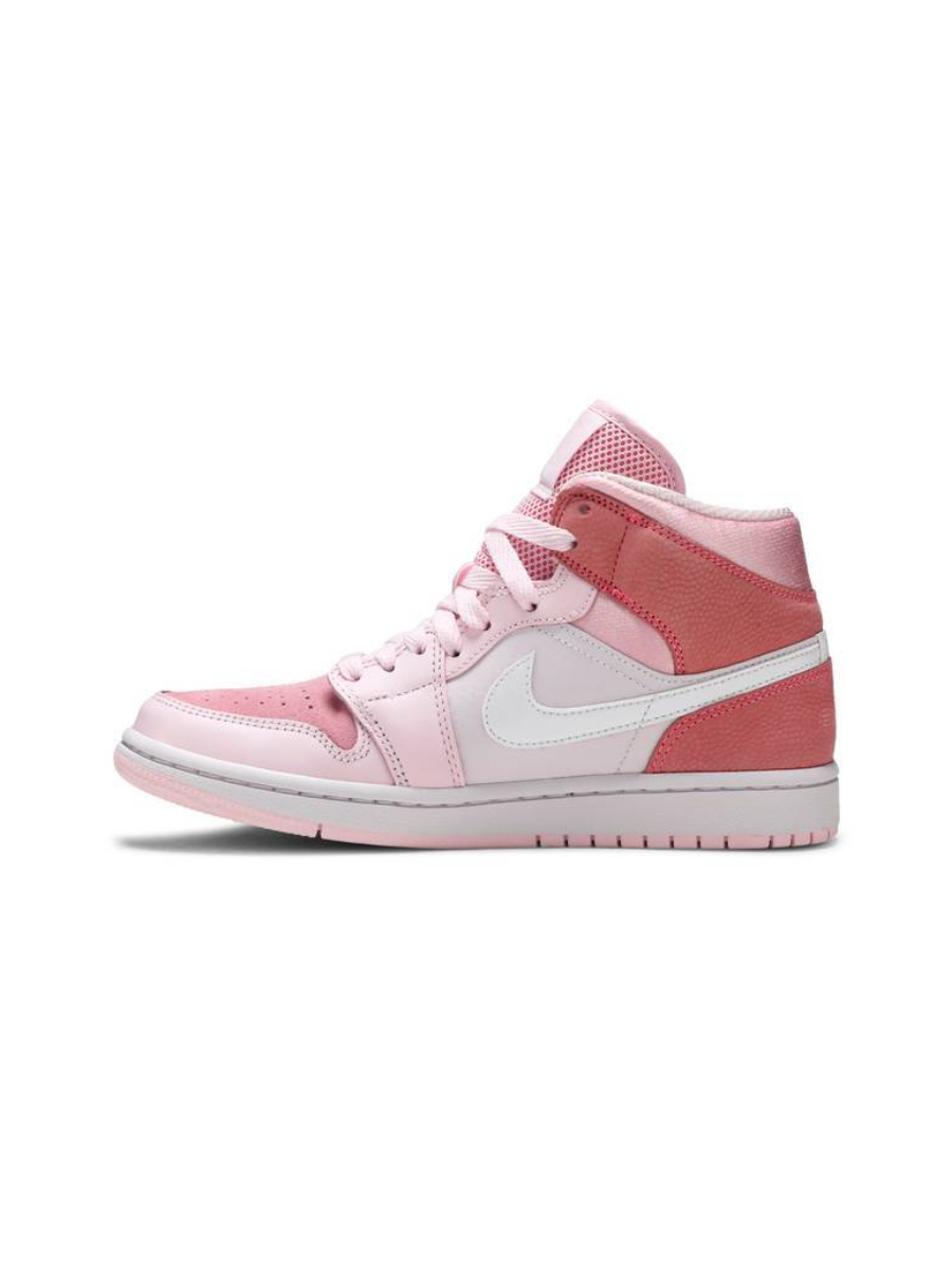 Картинка Кроссовки дышащие высокие Nike Air Jordan 1 Mid Digital Pink