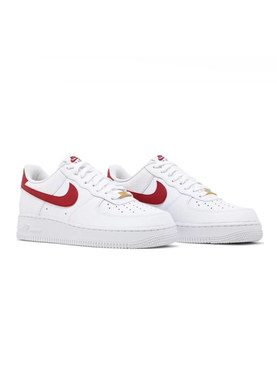 Картинка Кроссовки унисекс кожаные Nike Air Force 1 '07 'Sport Red'