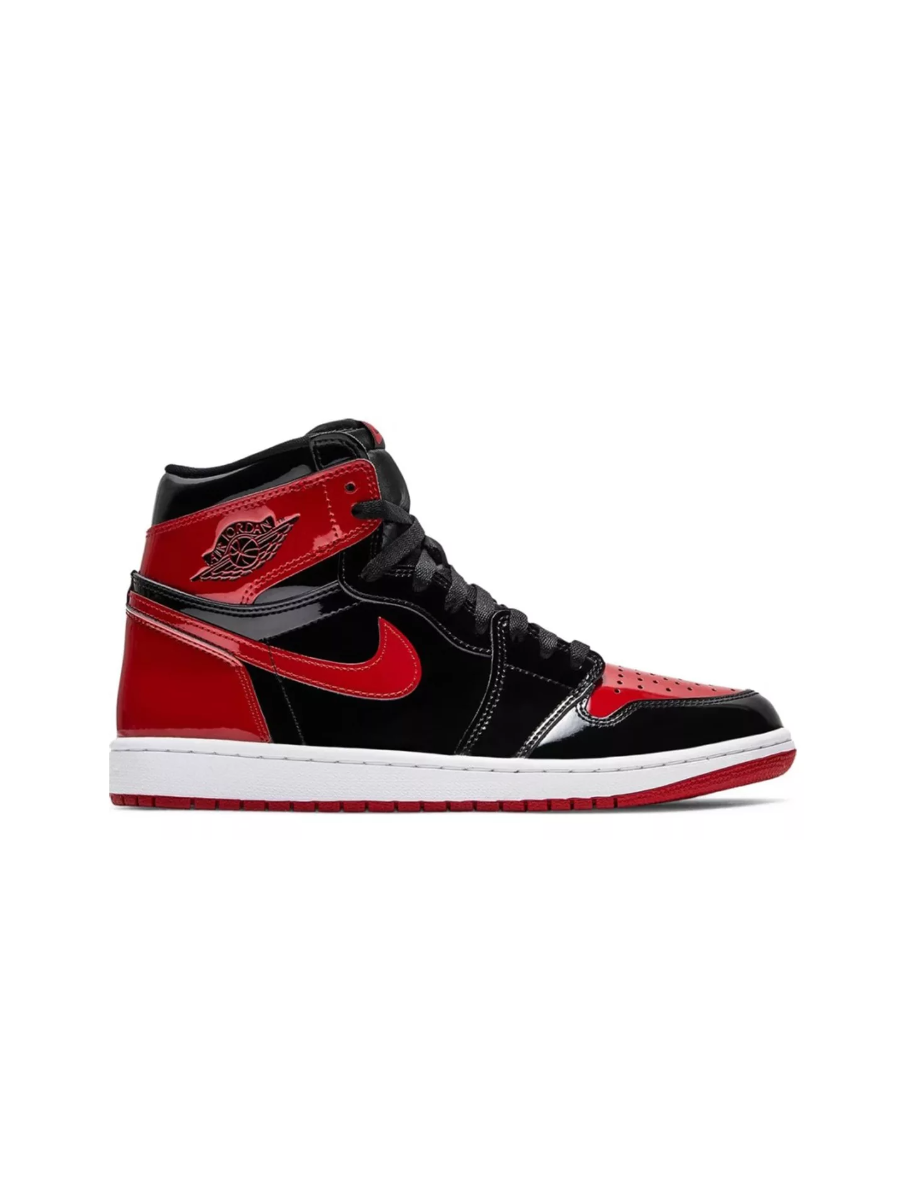 Картинка Кроссовки осенние Nike Air Jordan 1 Retro High OG Patent Bred