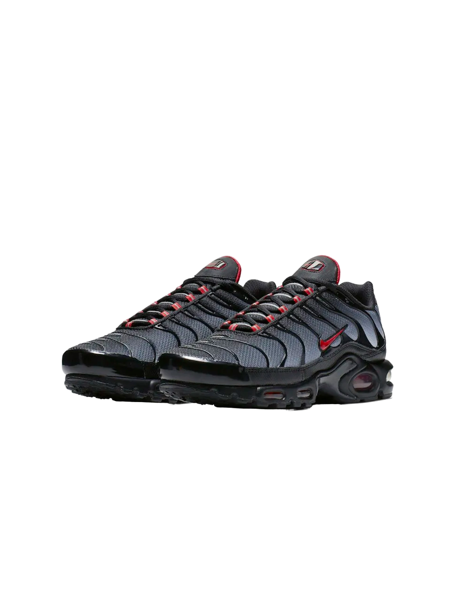 Картинка Кроссовки Nike Air Max Plus Black Grey Gradient Red