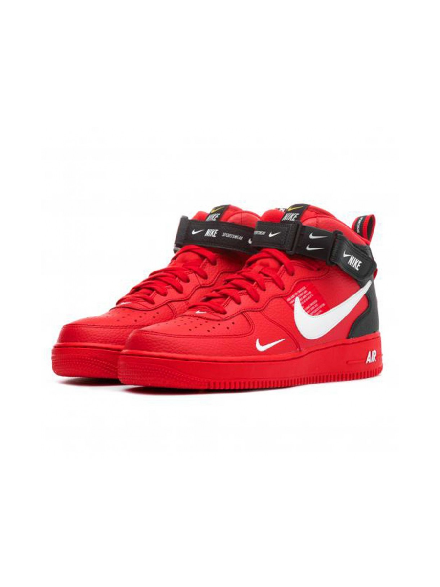 Картинка Кроссовки для баскетбола Nike Air Force 1 Mid Utility University Red