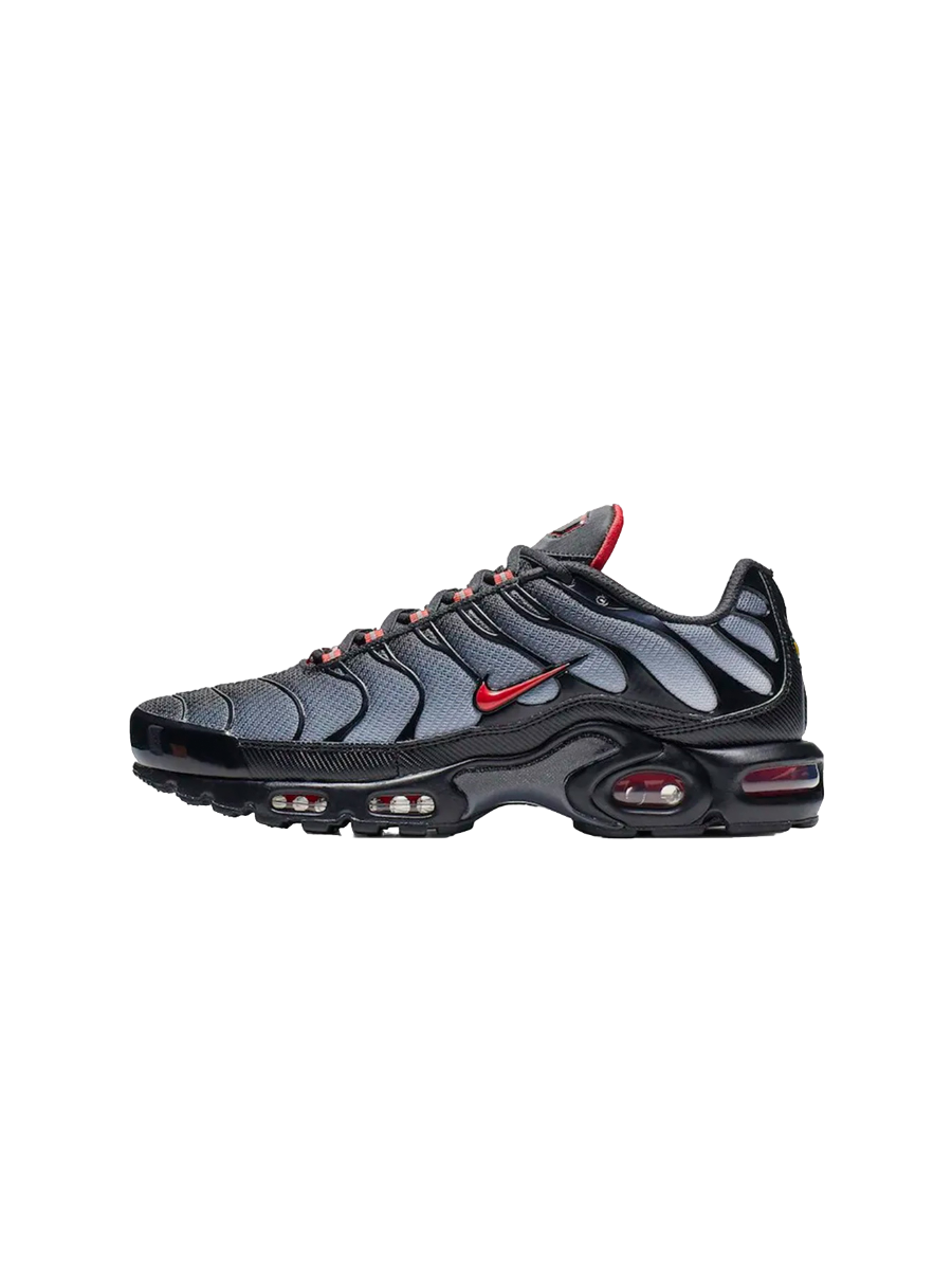 Картинка Кроссовки Nike Air Max Plus Black Grey Gradient Red