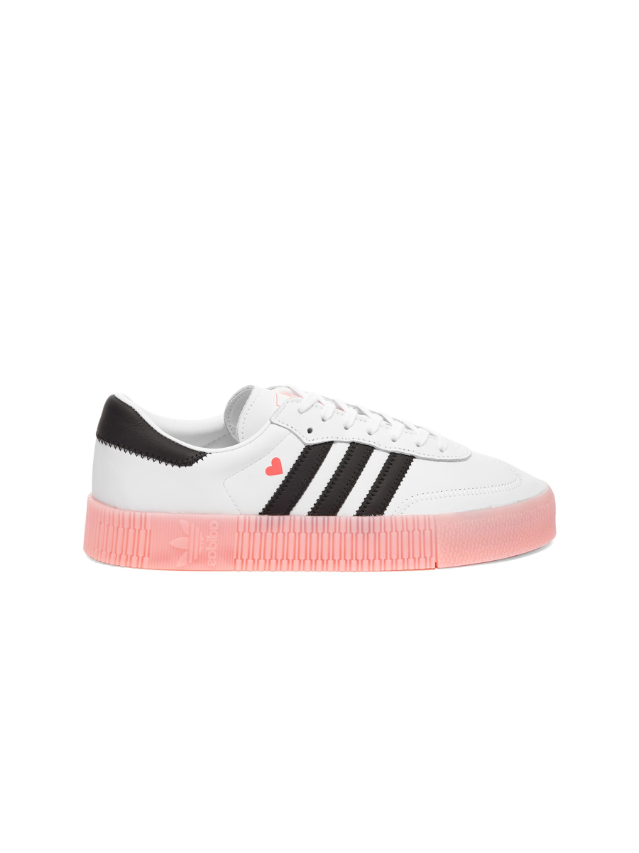 Картинка Кроссовки летние женские Adidas Sambarose White Pink