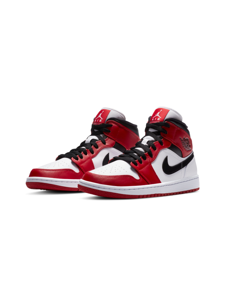 Картинка Кроссовки демисезонные Nike Air Jordan 1 Mid Chicago 2020