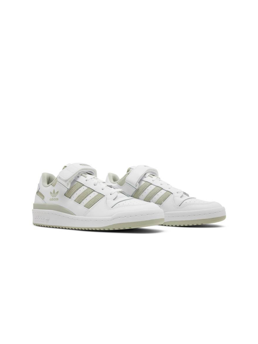 Картинка Кроссовки мужские баскетбольные Adidas Forum Low White Halo Green