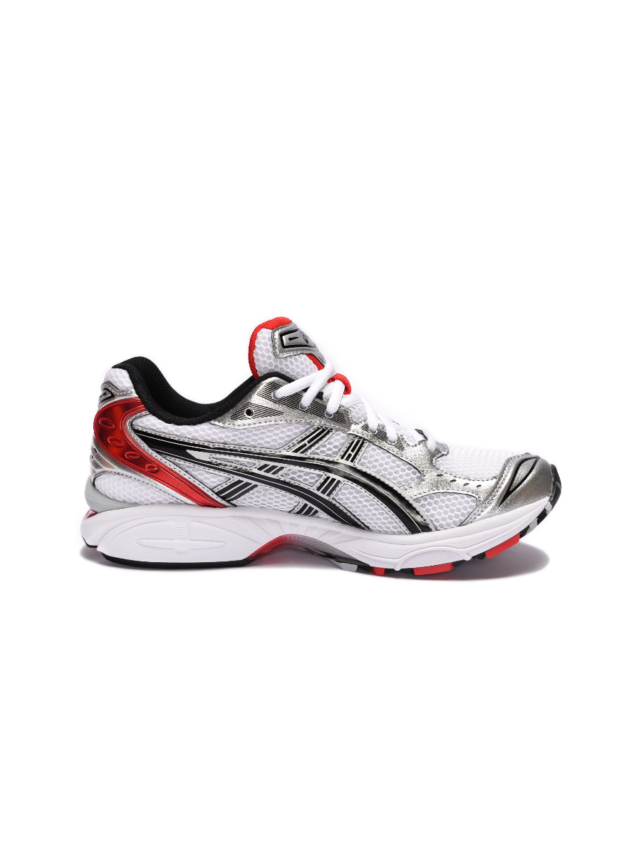 Картинка Кроссовки Asics Gel Kayano 14 Серебристо-Красные