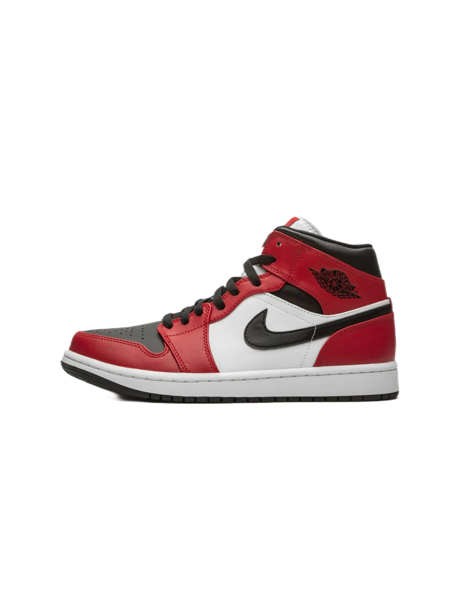 Картинка Кроссовки зимние с мехом Nike Air Jordan 1 Hight Chicago Toe 