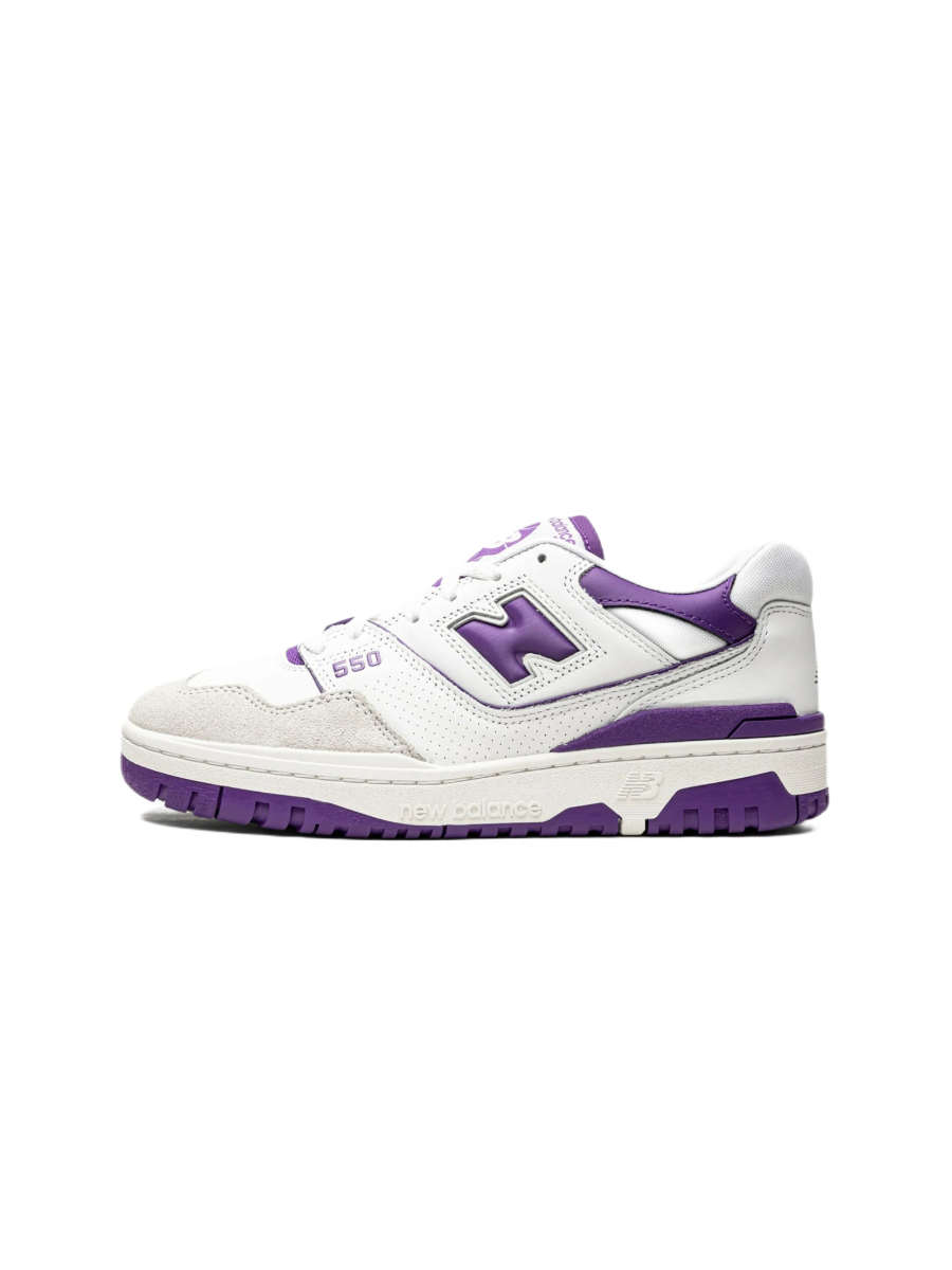 Картинка Кроссовки унисекс для тенниса New Balance 550 White Purple