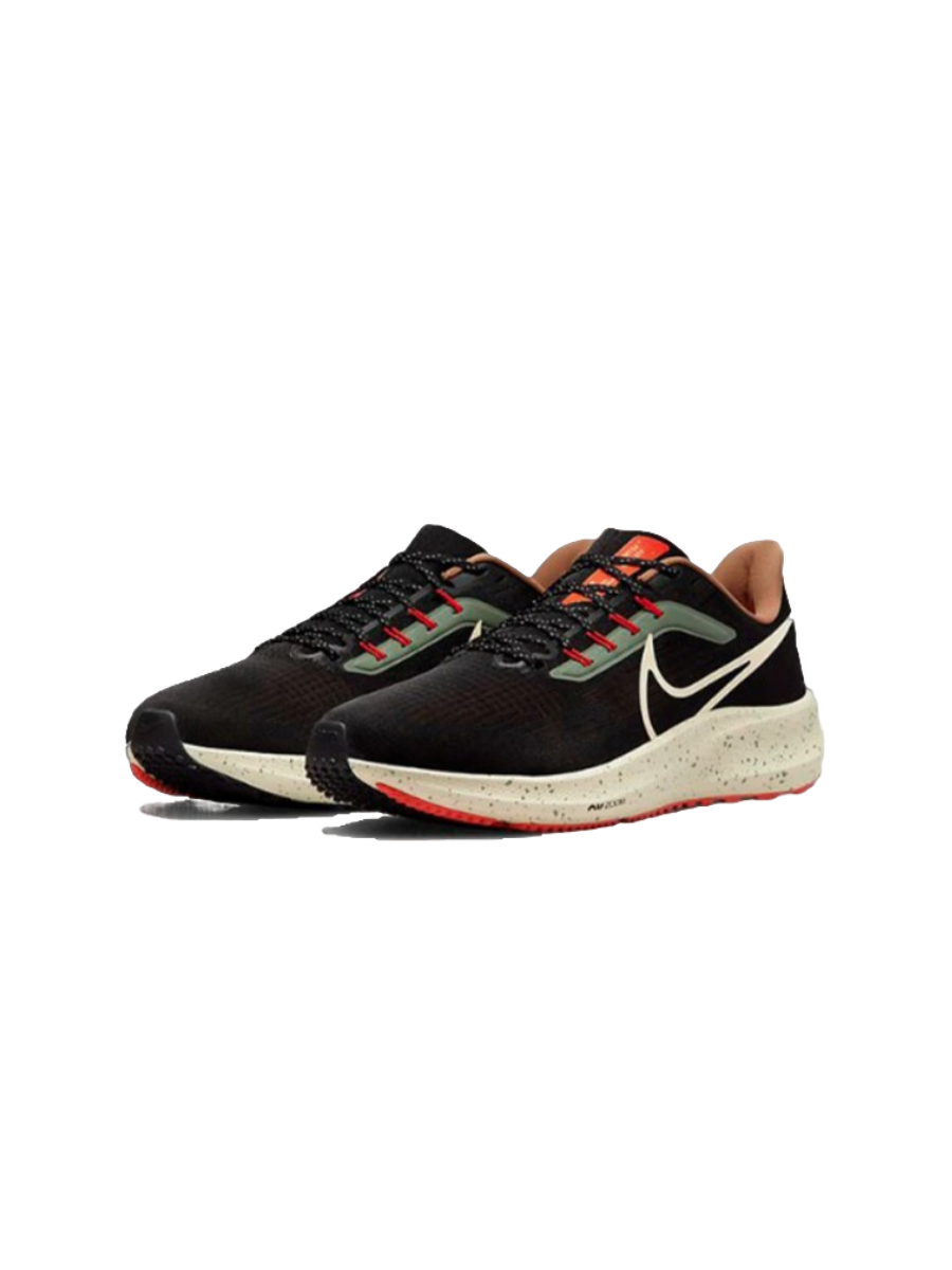 Картинка Кроссовки Nike Air Zoom Pegasus 39 Black Green Safety Orange