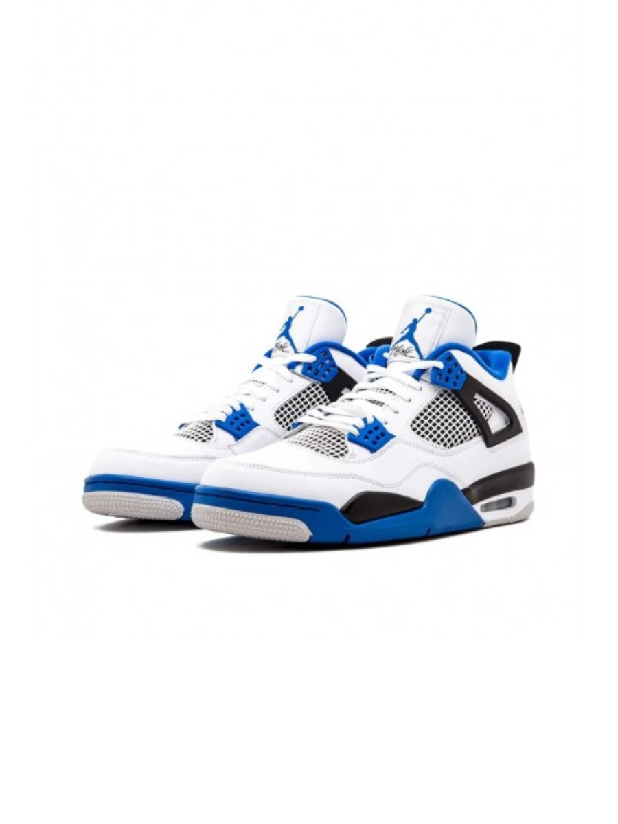 Картинка Кроссовки Nike Air Jordan 4 Retro Бело-Синие