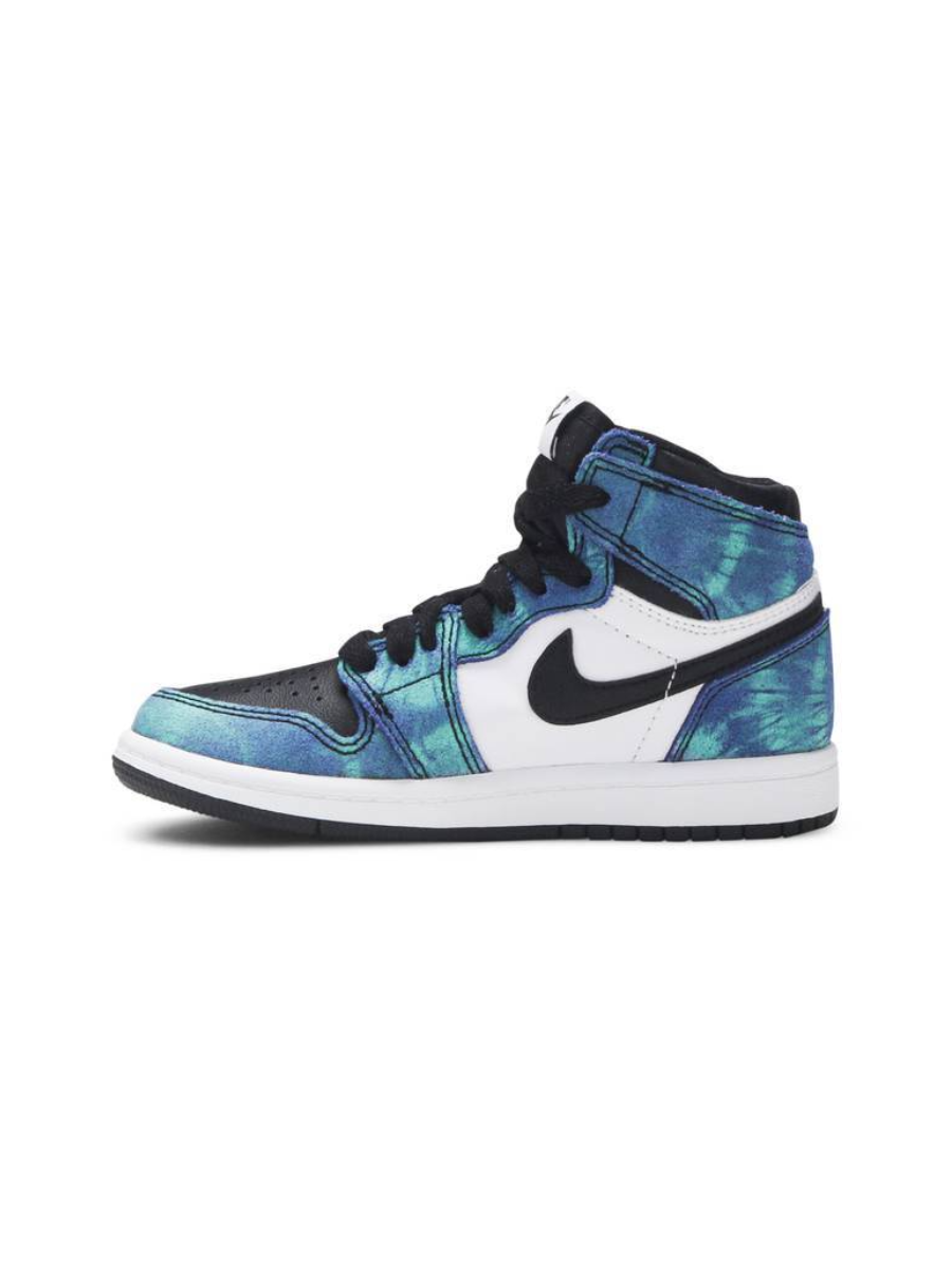 Картинка Кроссовки баскетбольные треккинговые Nike Air Jordan 1 Retro High Tie Dye