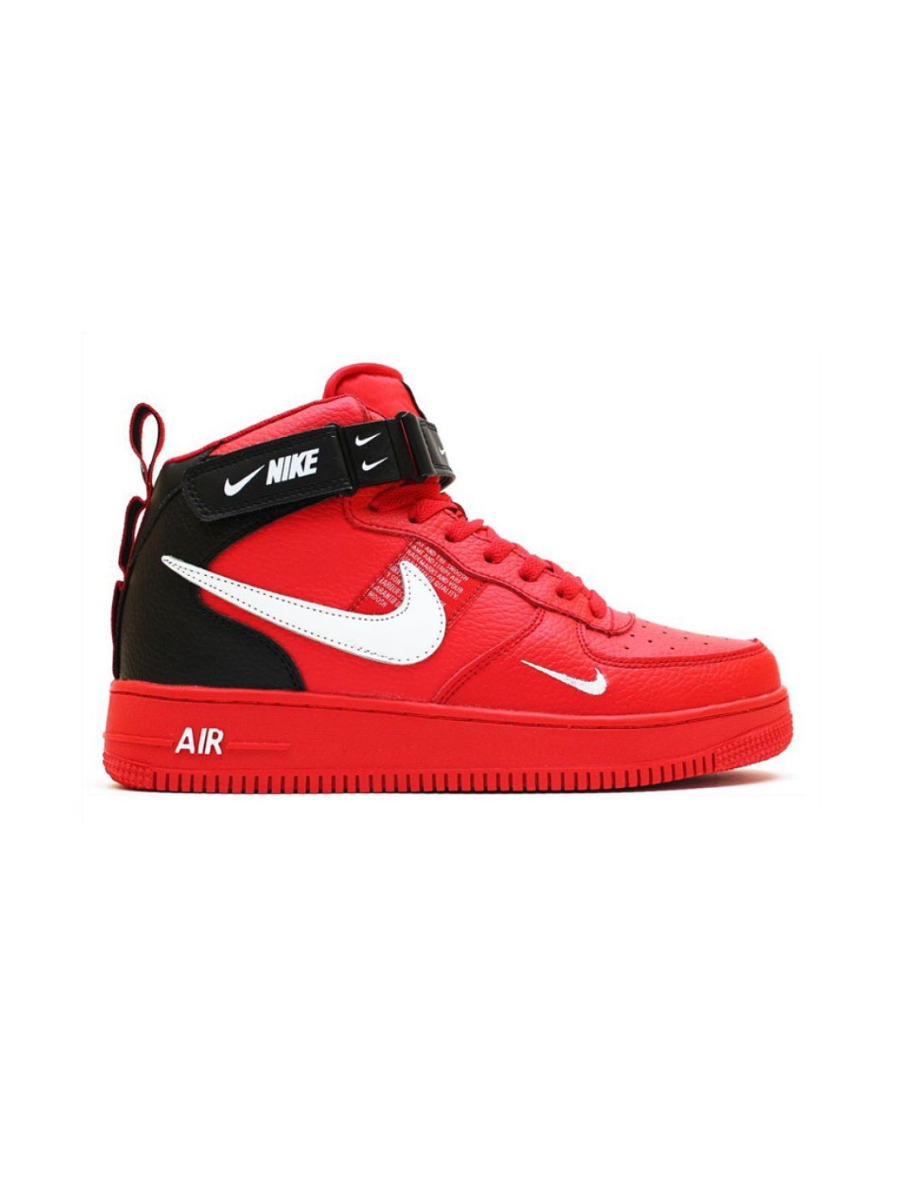 Картинка Кроссовки для баскетбола Nike Air Force 1 Mid Utility University Red