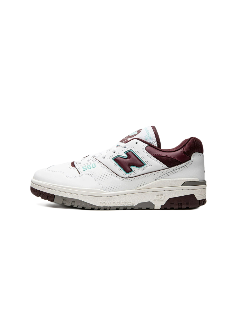 Картинка Кроссовки мужские для тенниса New Balance 550 Burgundy Cyan