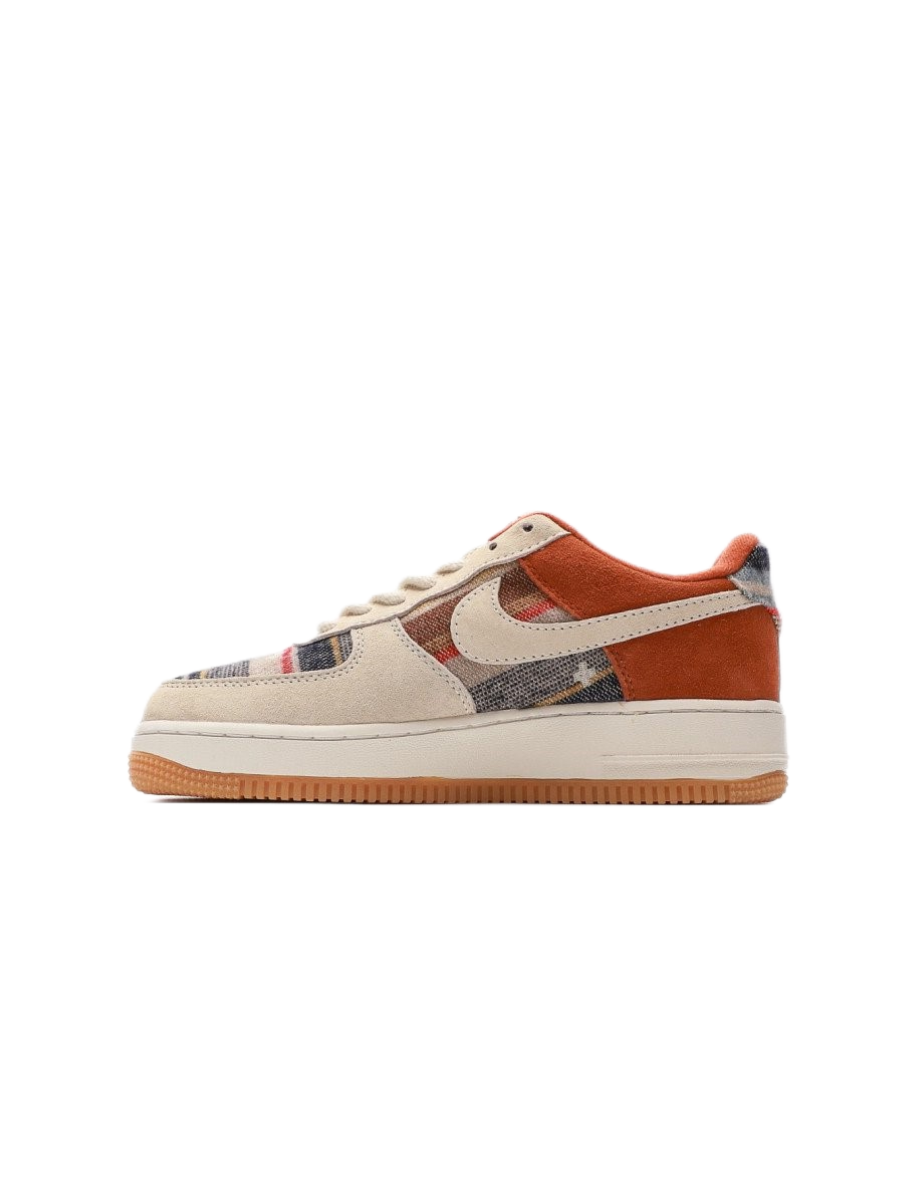 Картинка Кроссовки мужские Nike Air Force 1 Low Purse Brown Dark Blue