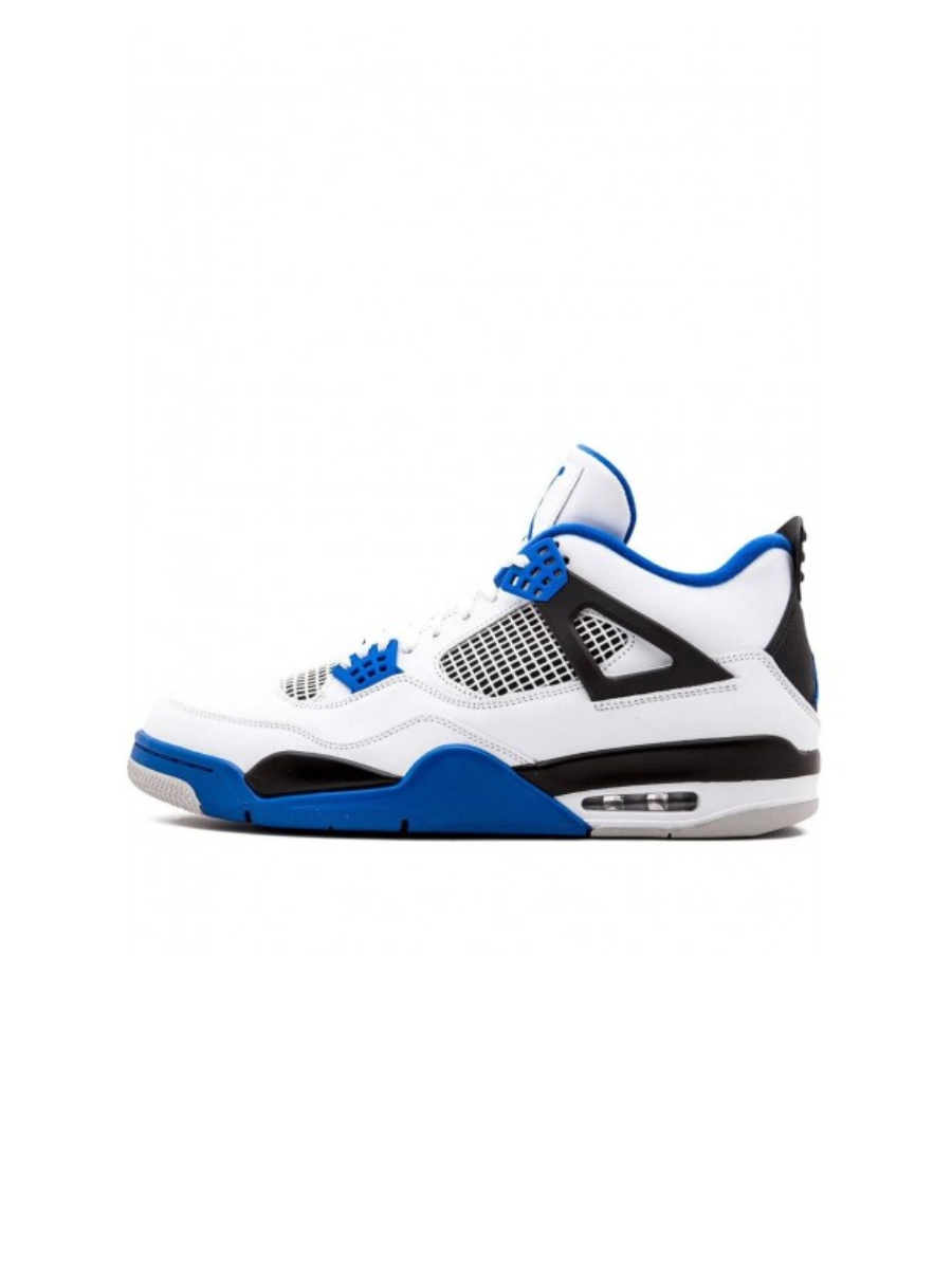 Картинка Кроссовки Nike Air Jordan 4 Retro Бело-Синие