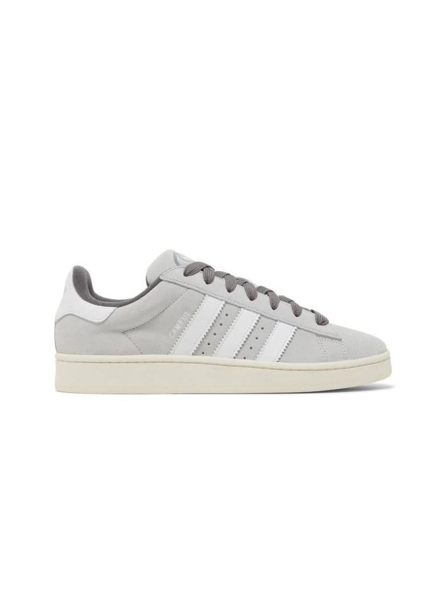 Картинка Кроссовки мужские замшевые Adidas Campus 00s Grey Crystal White