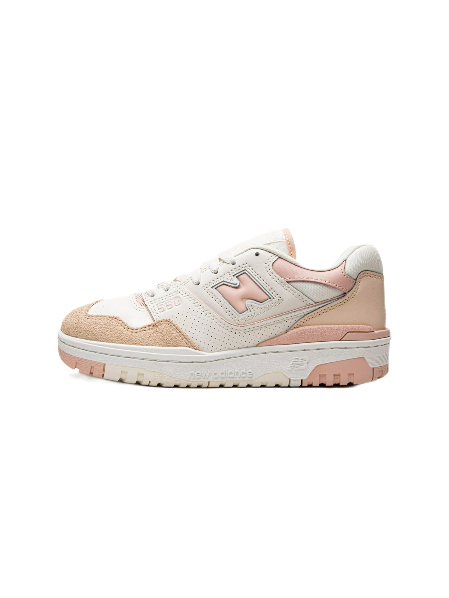 Картинка Кроссовки женские для девочек New Balance 550 White Pink