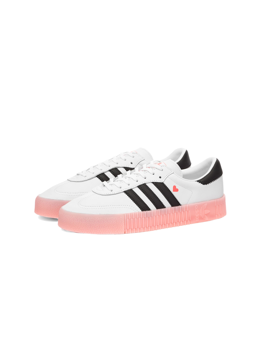 Картинка Кроссовки летние женские Adidas Sambarose White Pink