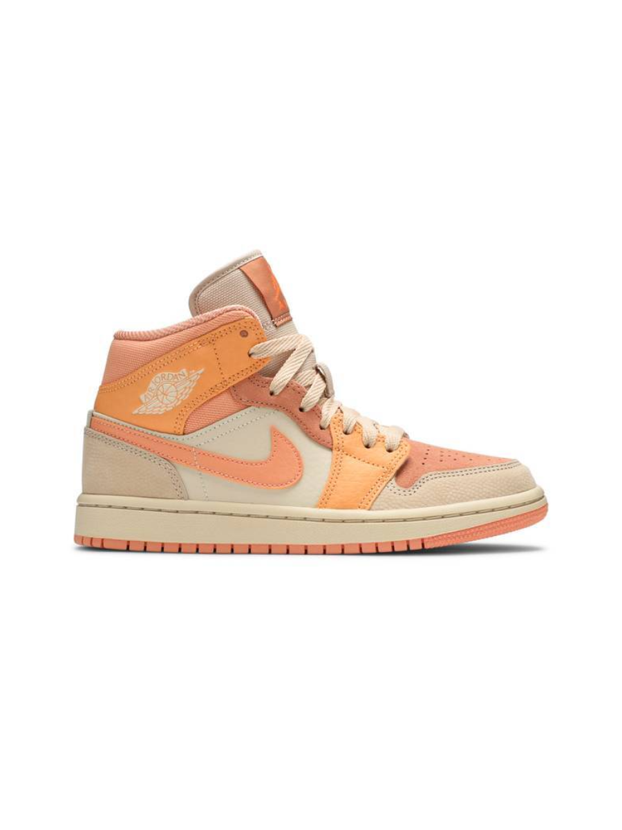 Картинка Кроссовки демисезонные Nike Air Jordan 1 Mid Apricot Orange