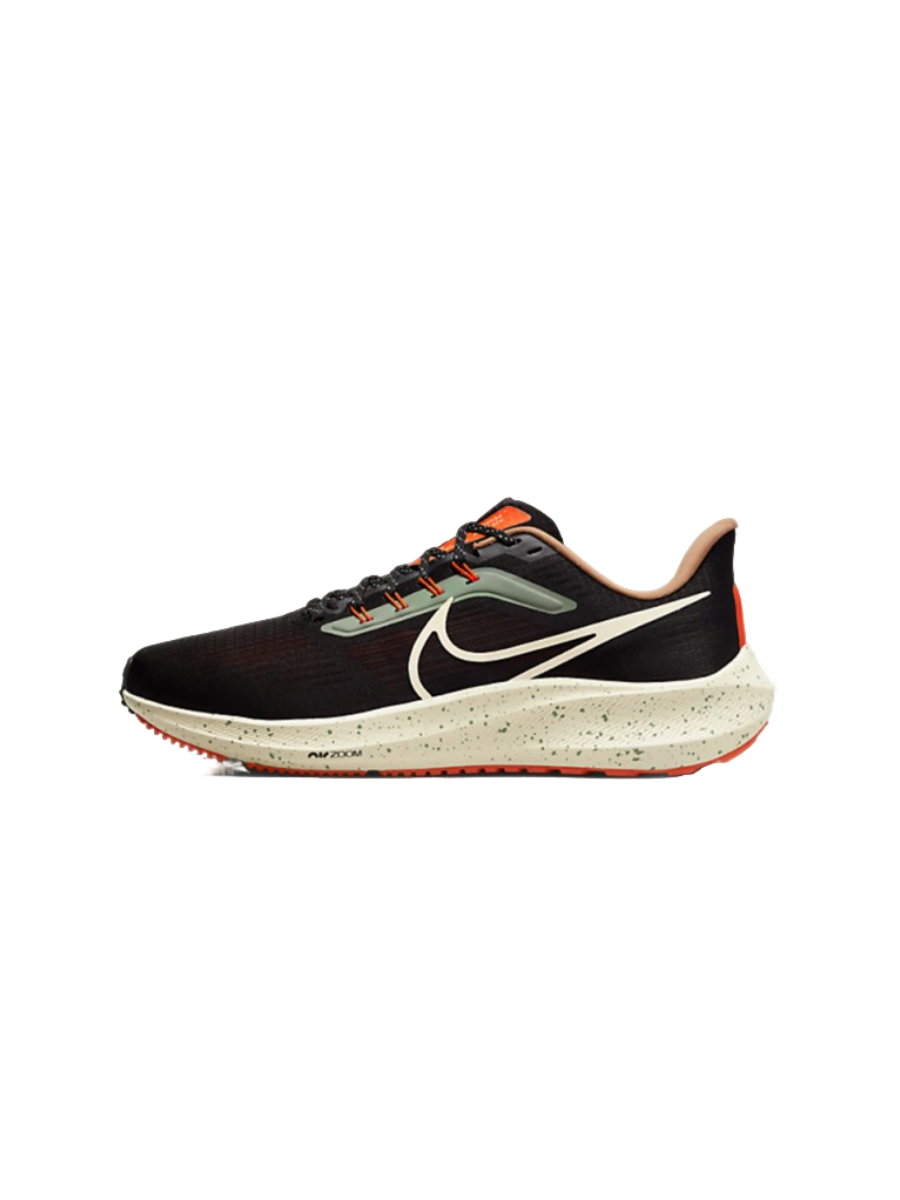 Картинка Кроссовки Nike Air Zoom Pegasus 39 Black Green Safety Orange