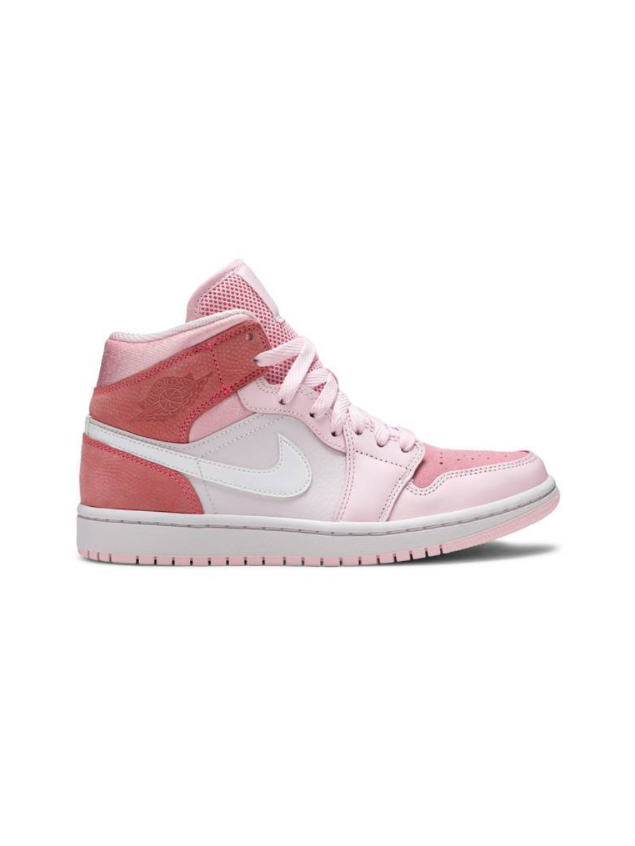 Картинка Кроссовки дышащие высокие Nike Air Jordan 1 Mid Digital Pink