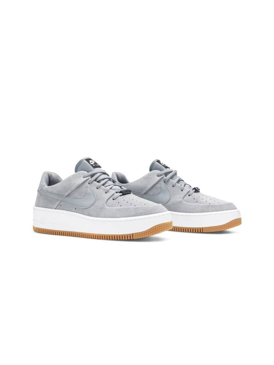 Картинка Кроссовки замшевые осенние Nike Air Force 1 Sage Low Cool Grey