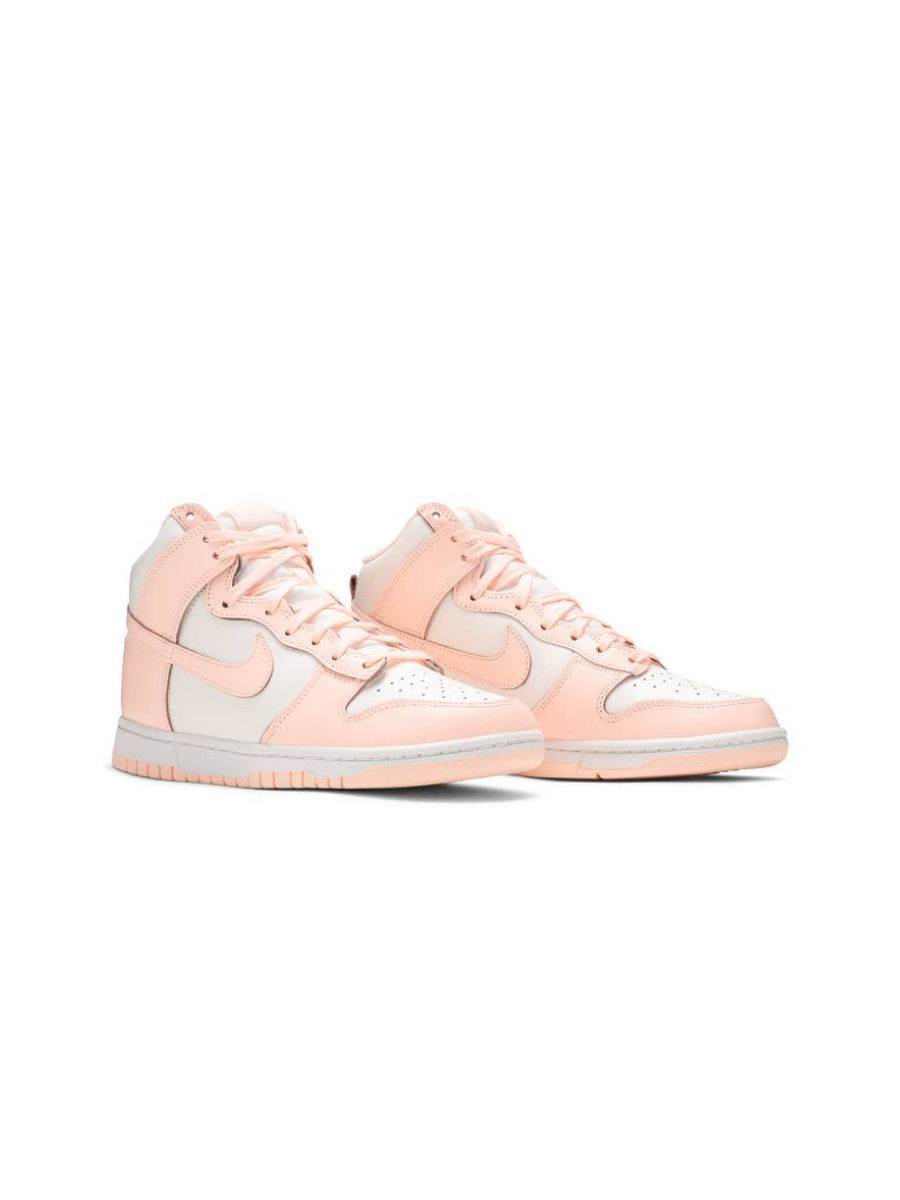 Картинка Кроссовки женские кожаные Nike Dunk High Crimson Tint