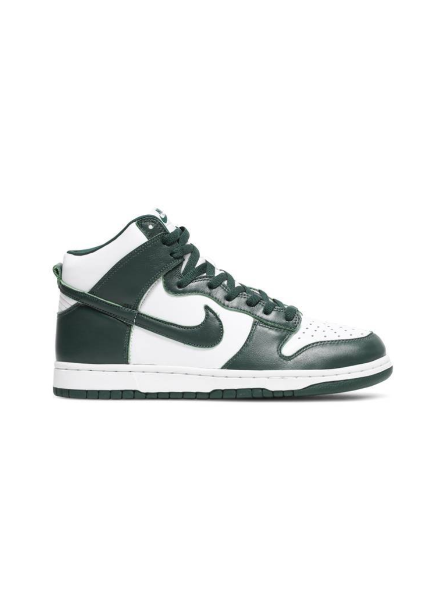 Картинка Кроссовки унисекс кожаные высокие Nike Dunk High Spartan Green