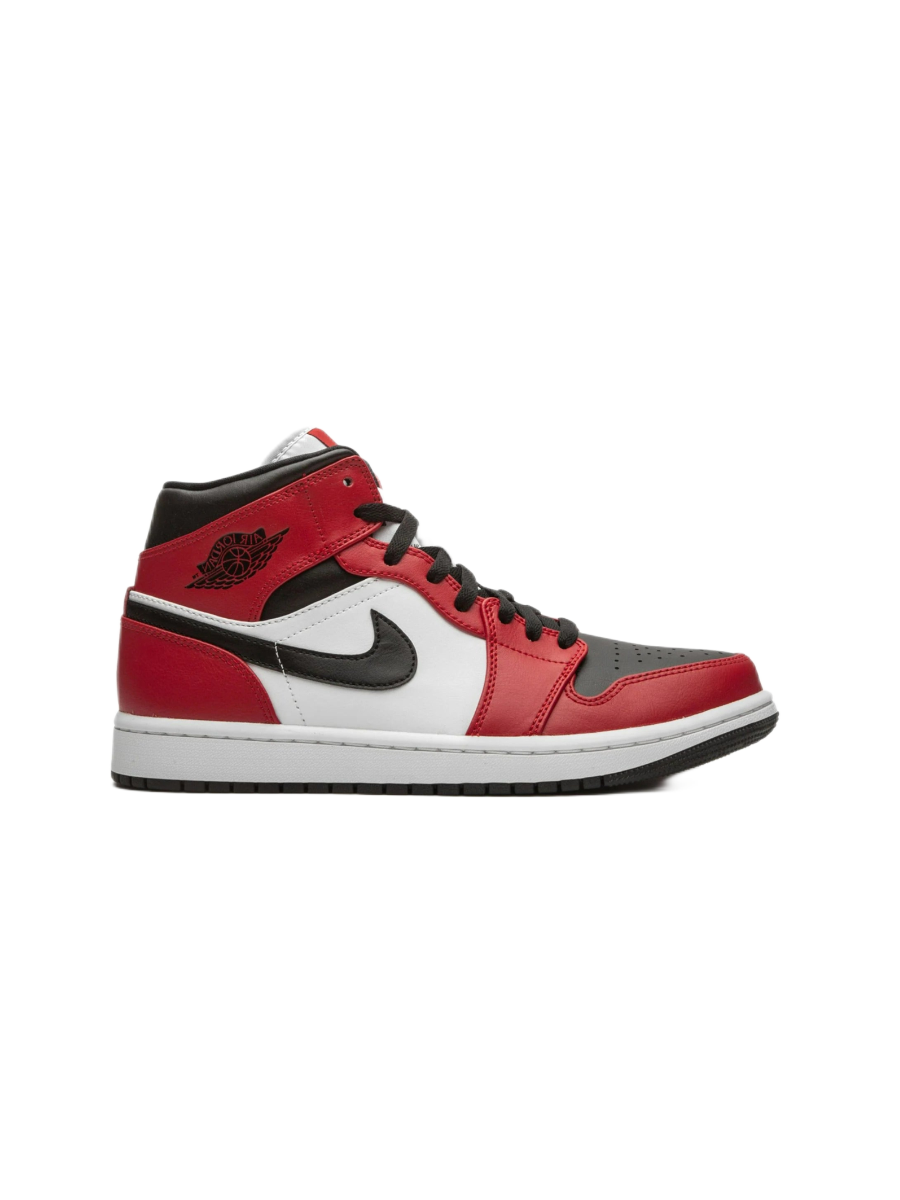 Картинка Кроссовки зимние с мехом Nike Air Jordan 1 Hight Chicago Toe 