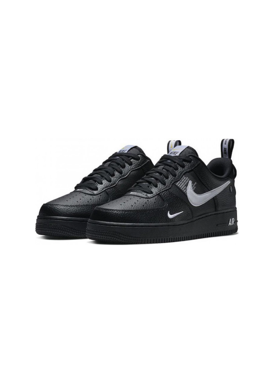 Картинка Кроссовки демисезонные кожаные Nike Air Force 1 Utility Black