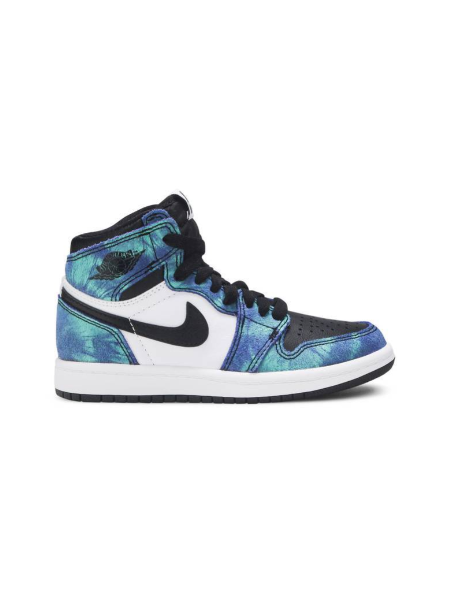 Картинка Кроссовки баскетбольные треккинговые Nike Air Jordan 1 Retro High Tie Dye