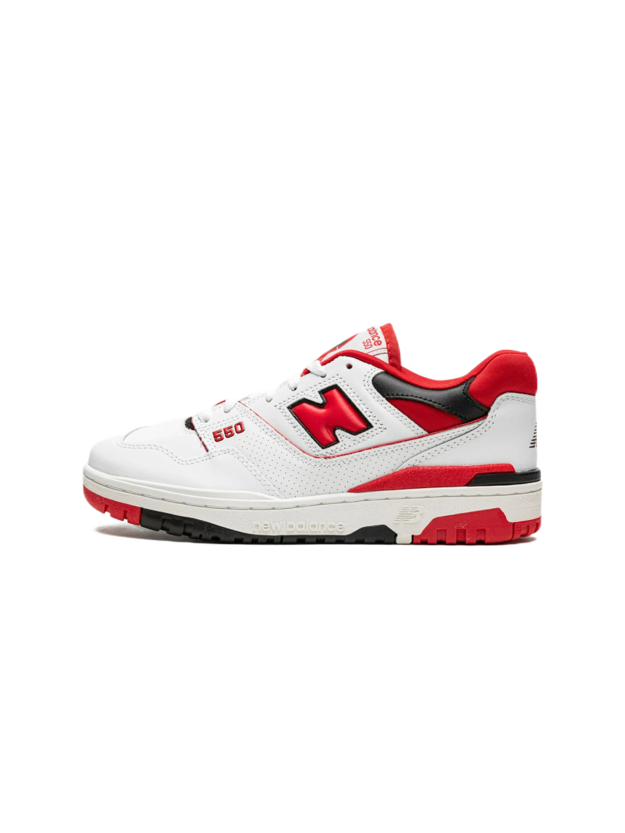 Картинка Кроссовки унисекс разноцветные New Balance 550 White Red