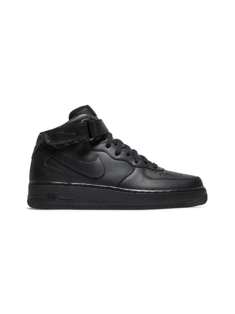 Картинка Кроссовки мужские демисезонные Nike Air Force 1 Mid Black