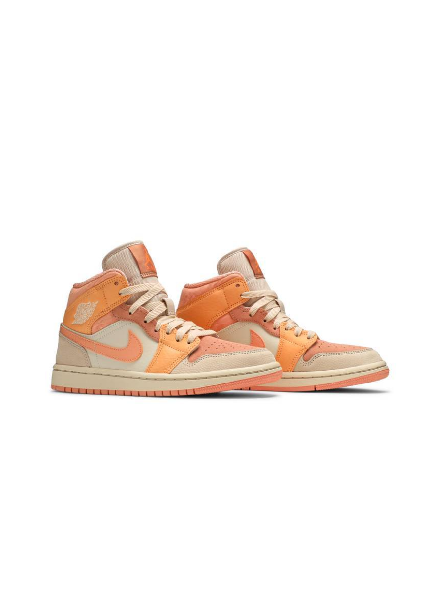 Картинка Кроссовки демисезонные Nike Air Jordan 1 Mid Apricot Orange