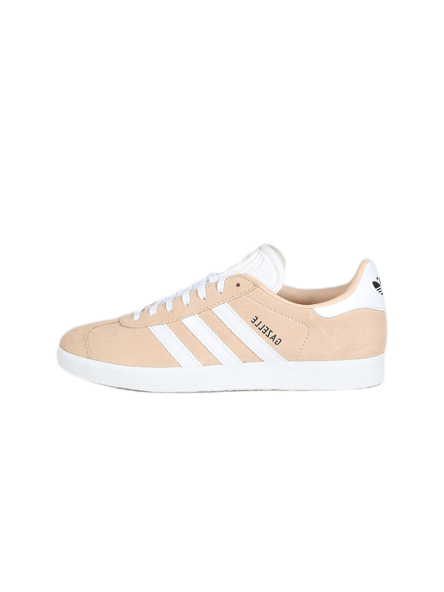 Картинка Кроссовки женские низкие с мехом Adidas Gazelle Peach