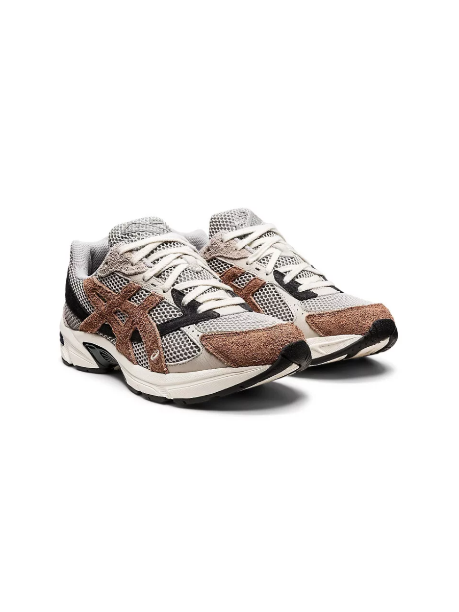 Картинка Кроссовки Asics GEL-1130 Wood Crepe Черно-Серо-Коричневые