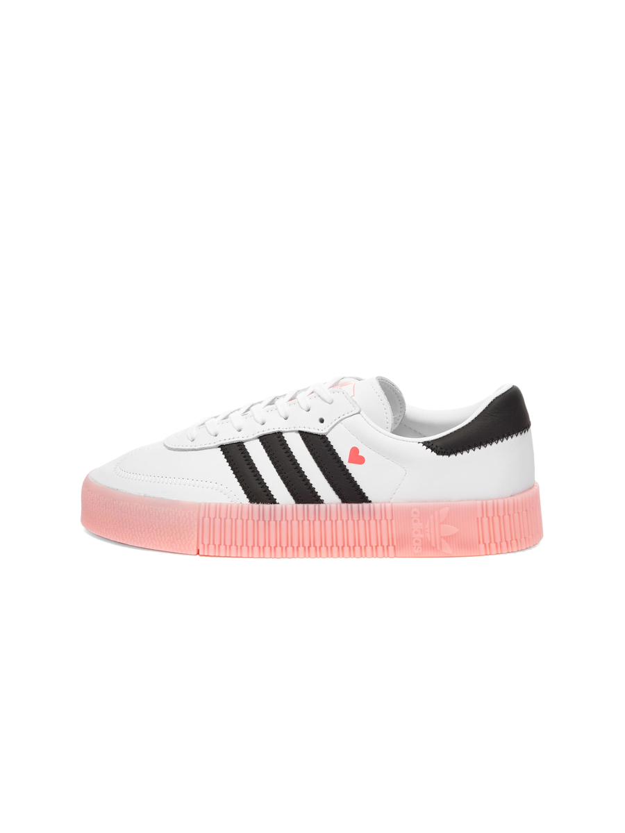 Картинка Кроссовки летние женские Adidas Sambarose White Pink