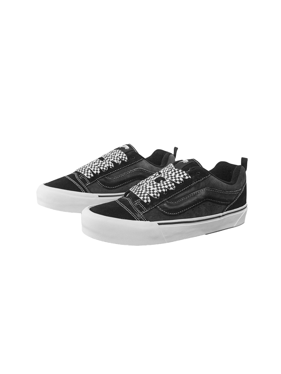 Картинка Кеды летние дышащие низкие Vans Knu Skool Black Charcoal